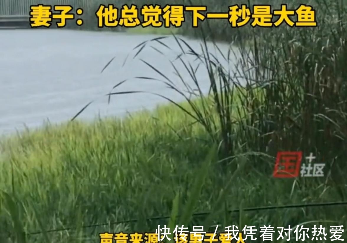 鱼儿|江苏一男子钓鱼,下大雨也纹丝不动,妻子:他总觉得下一秒是大鱼