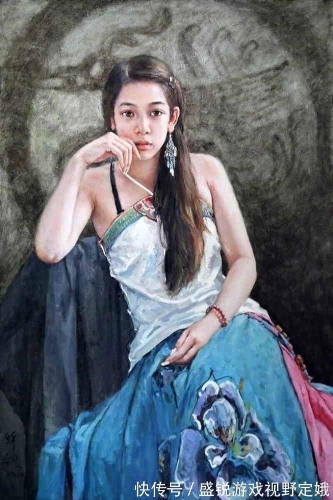 油画$古典东方女性之美——油画艺术家张锦龙女性人物作品欣赏