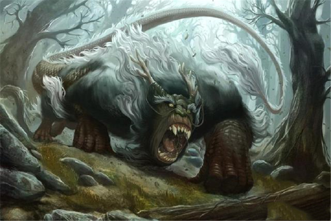 三星堆@三星堆发现“狍鸮”图案,羊身虎牙大嘴巴,猜测:可能是巨鬣狗