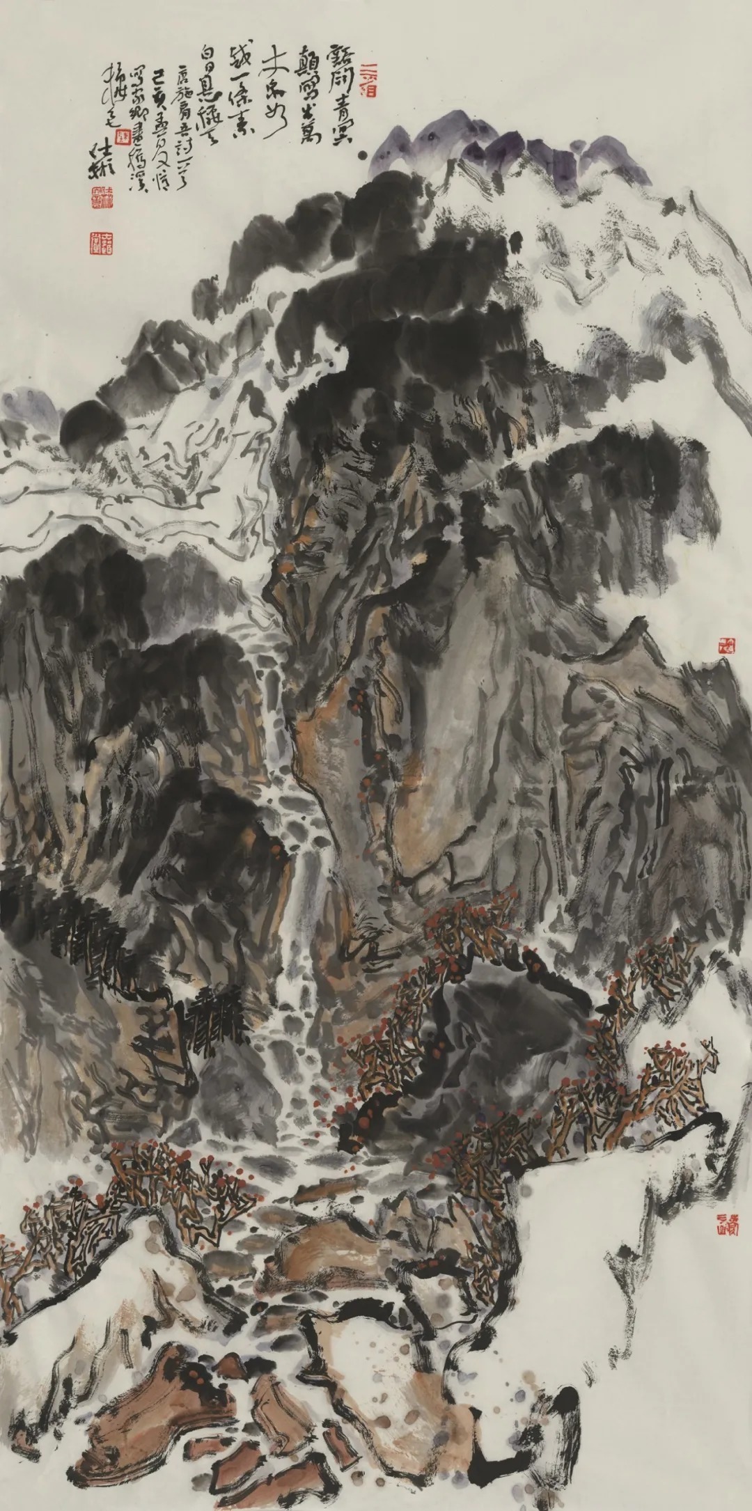 陈仕彬先生|陈仕彬国画山水作品《白日悬秋天》