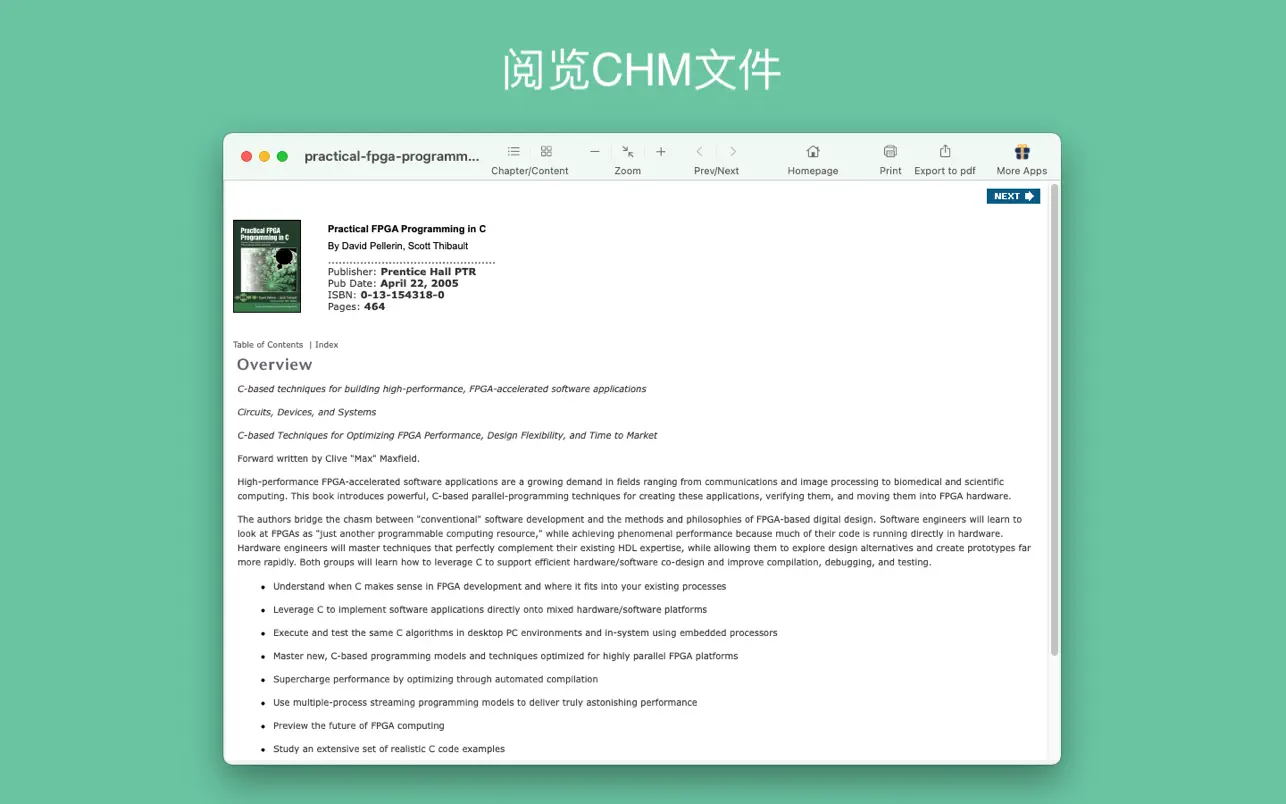 CHM阅读器 for Mac v2.5.1 MAS CHM帮助文件阅读-下载否