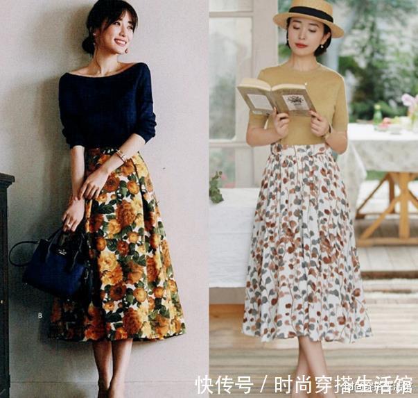 半裙|炎热夏日不能少的4条半身裙，轻松演绎优雅温柔女人味