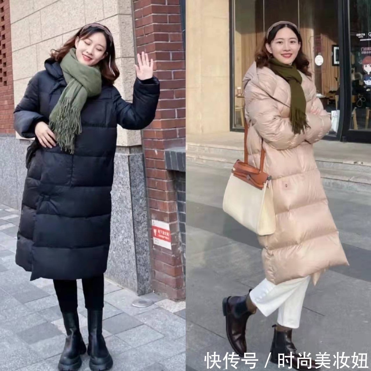 单调感 “羽绒服”这么穿太好看了,保暖实用又时髦,照着穿美翻了