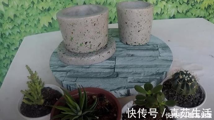 水磨石|旧啤酒瓶我要留着,砸碎了和水泥,做个水磨石花盆比陶瓷的好看