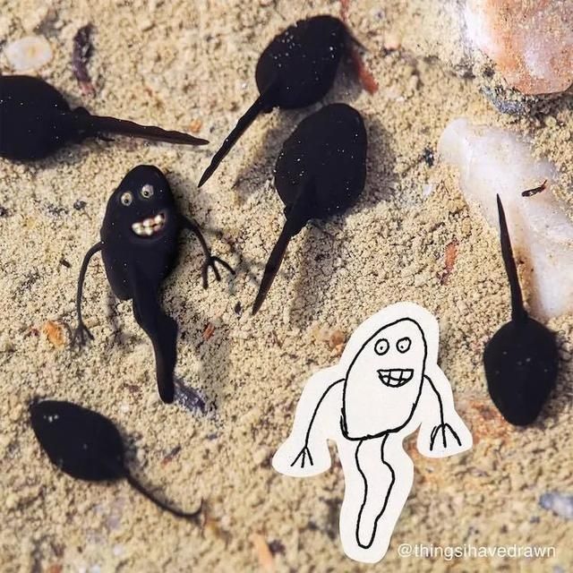 画作|儿子涂鸦画作老爸PS神魔改，引来77万粉丝围观