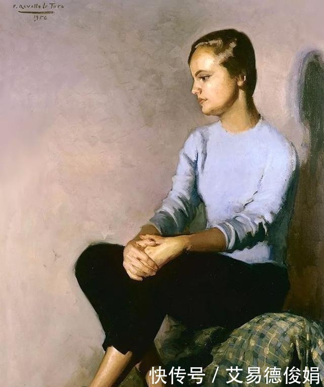 马拉加#他被指定为西班牙国王和王后的肖像画官方画师,擅长画美人