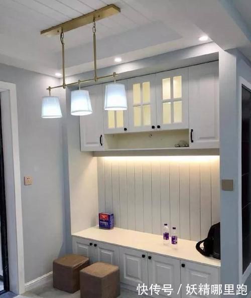 洗衣机位|装修终于完工总体花了10万左右，电视墙太喜欢，餐厅还做了卡座