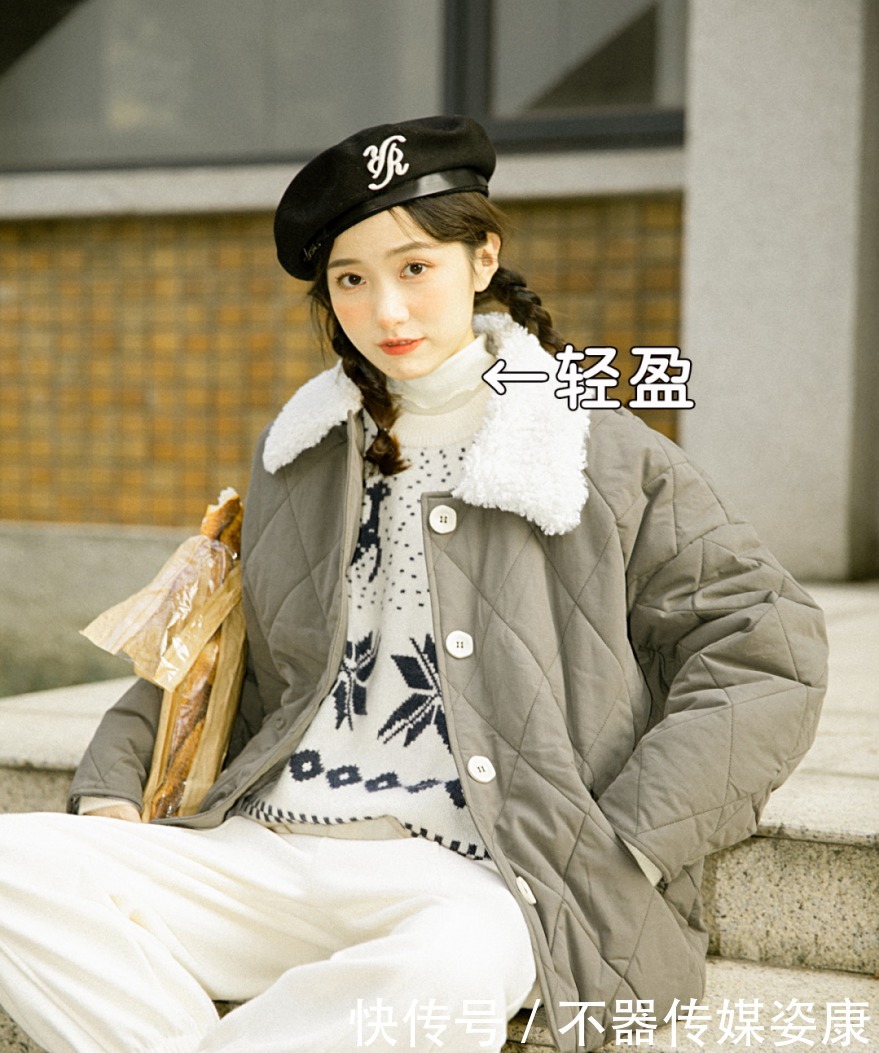 羽绒服|几套小个子女生的羽绒服穿搭,美爆一整冬!