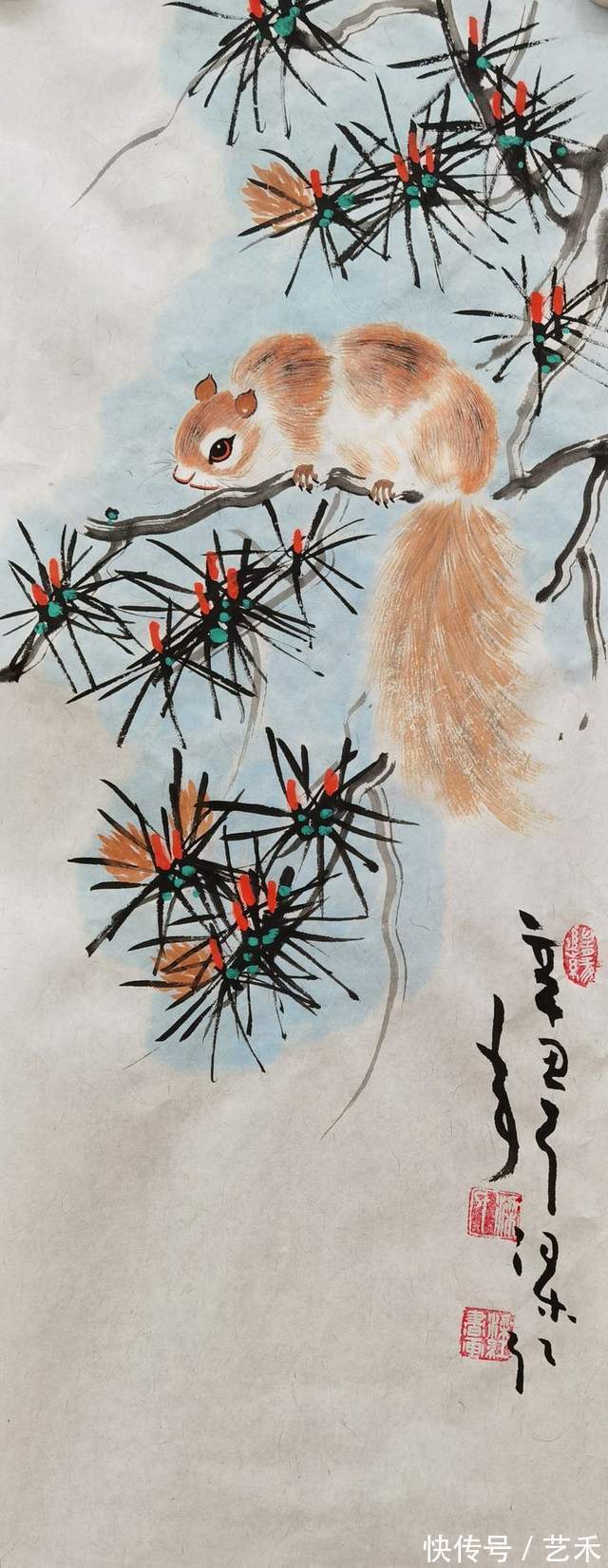 叶建民!画家梁红《冬奥献礼》 ——炫舞冰雪助冬奥 翰墨丹青贺新春