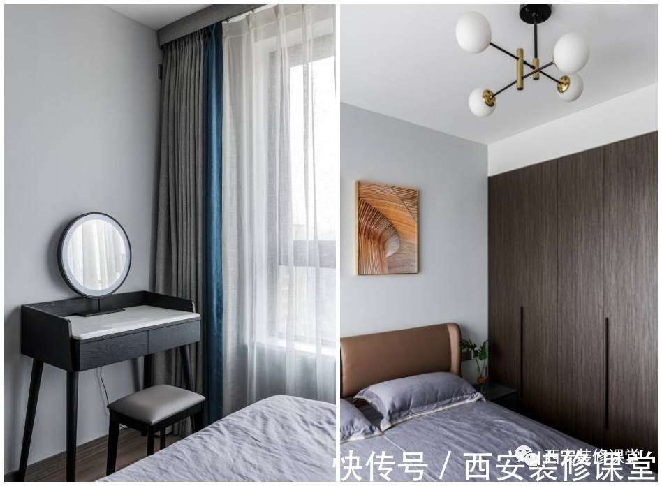 化妆台|100m2简约三居,三口实用之家