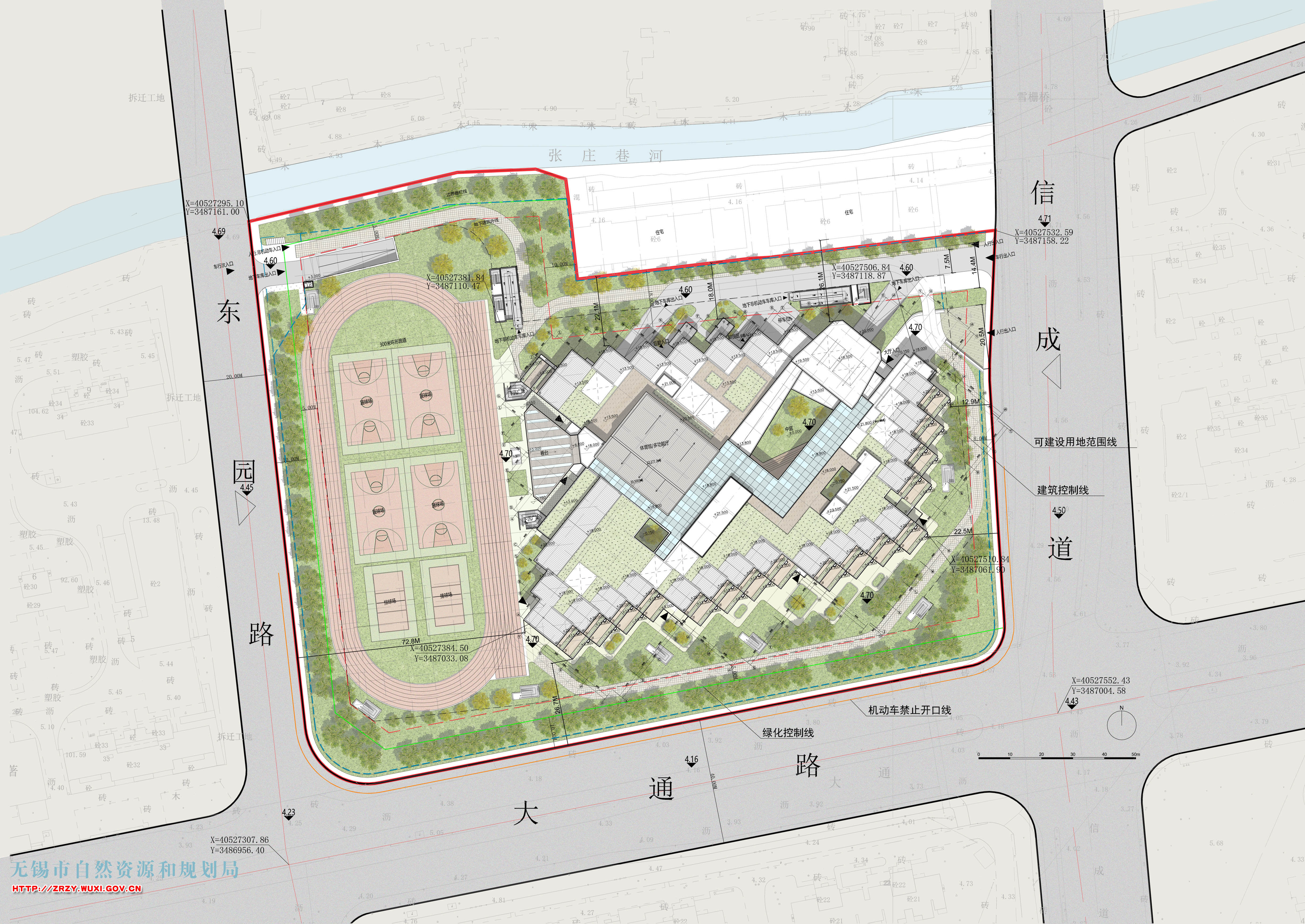 地下车库|大通路规划学校新建工程项目规划设计方案批前公示