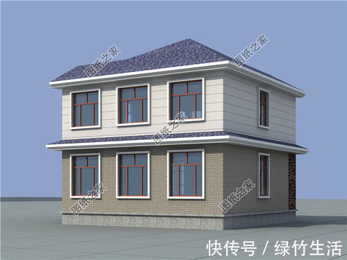 户型|农村9乘9米左右的二层建房图,占地小巧,来年住进去的就是你