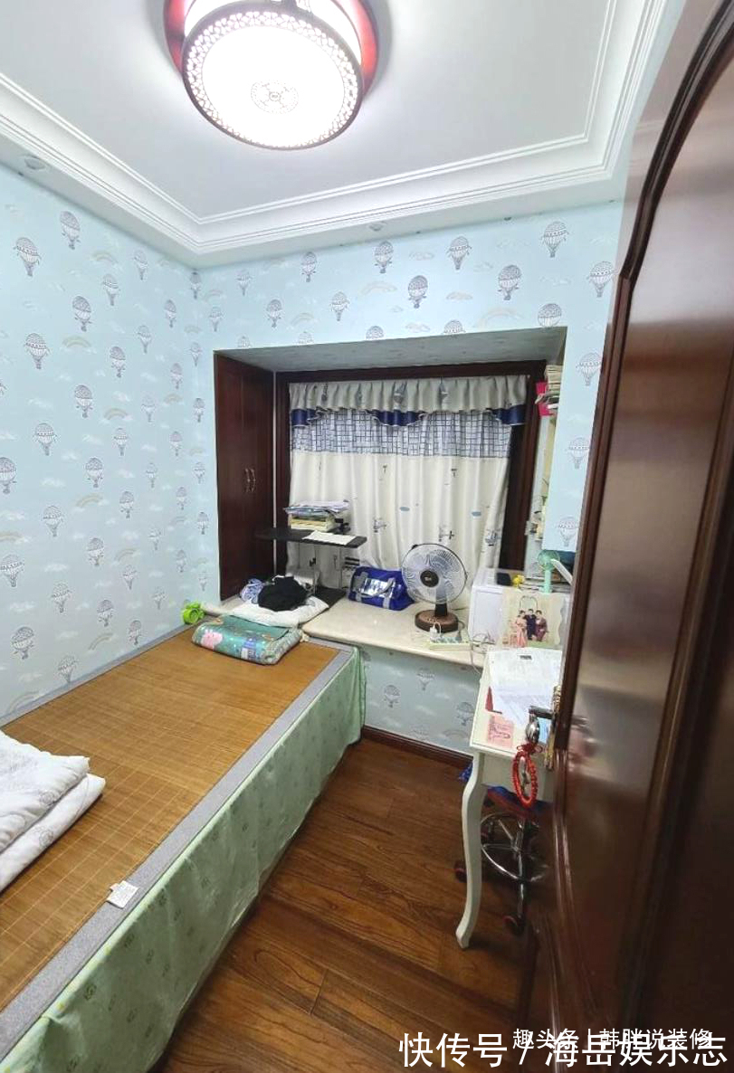 吊顶|参观110㎡三居室,瓷砖上墙配大理石线条,装修简洁却高级感十足