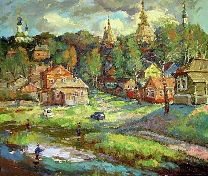 俄罗斯@浓郁的色彩,俄罗斯画家安德烈·米沙金的风景油画(一)