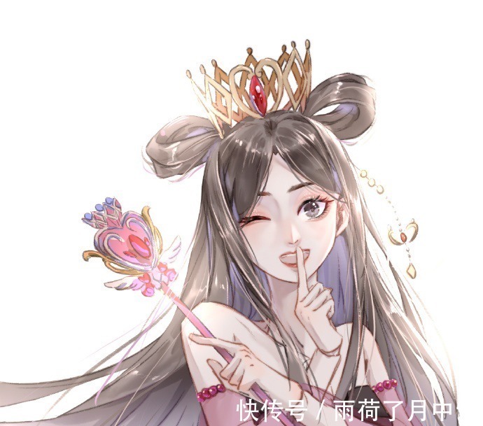 罗丽公主|大学生绘制心中仙子形象,画风清新脱俗,罗丽是小甜心,光莹冷傲