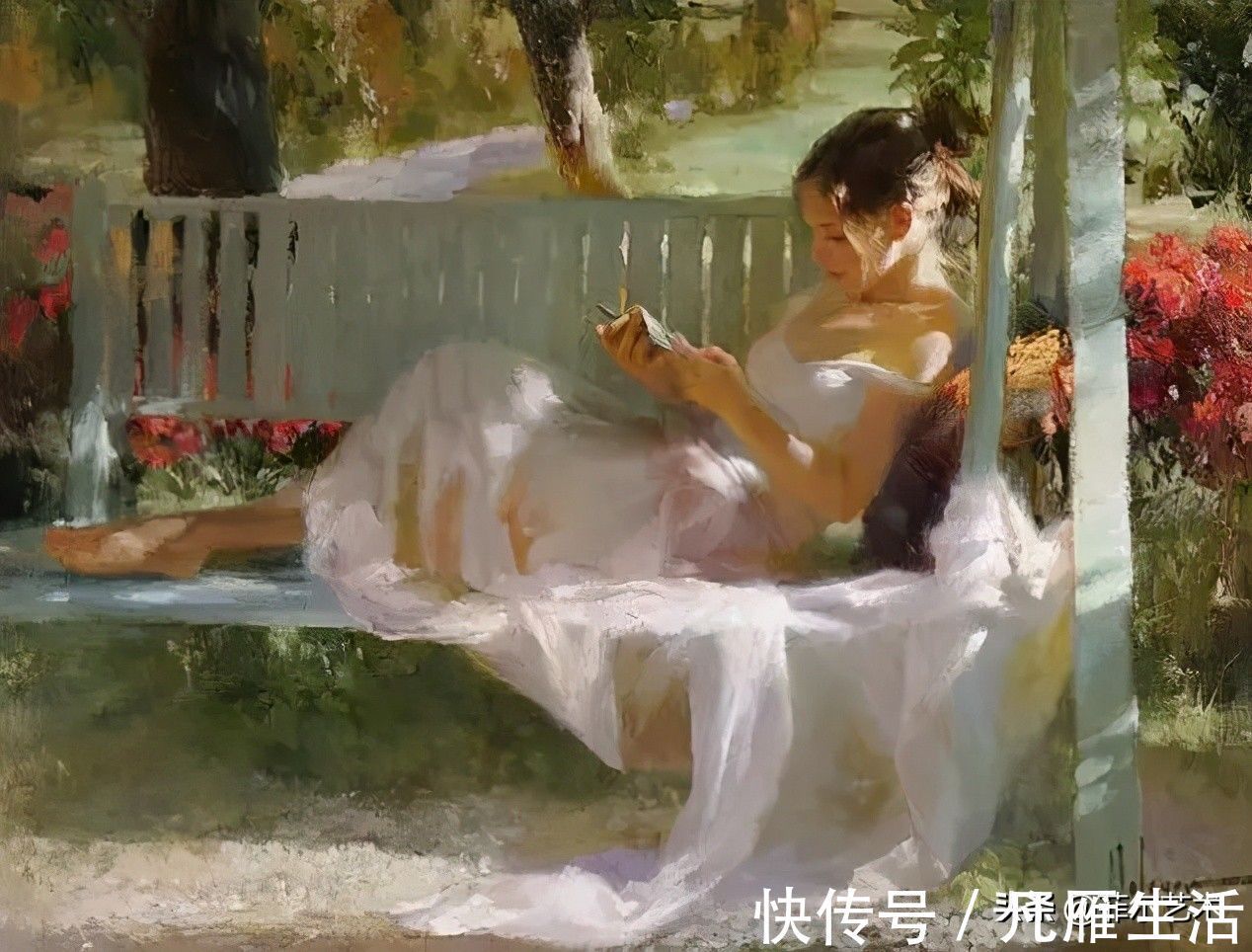 列宾#俄罗斯艺术家油画中的美女，温婉知性的魅力女神