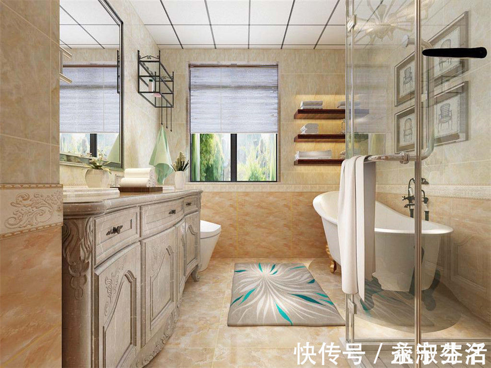 装修|75平米两室一厅装修,瓷砖选的好,瞬间提升卫生间颜值,邻居很羡慕