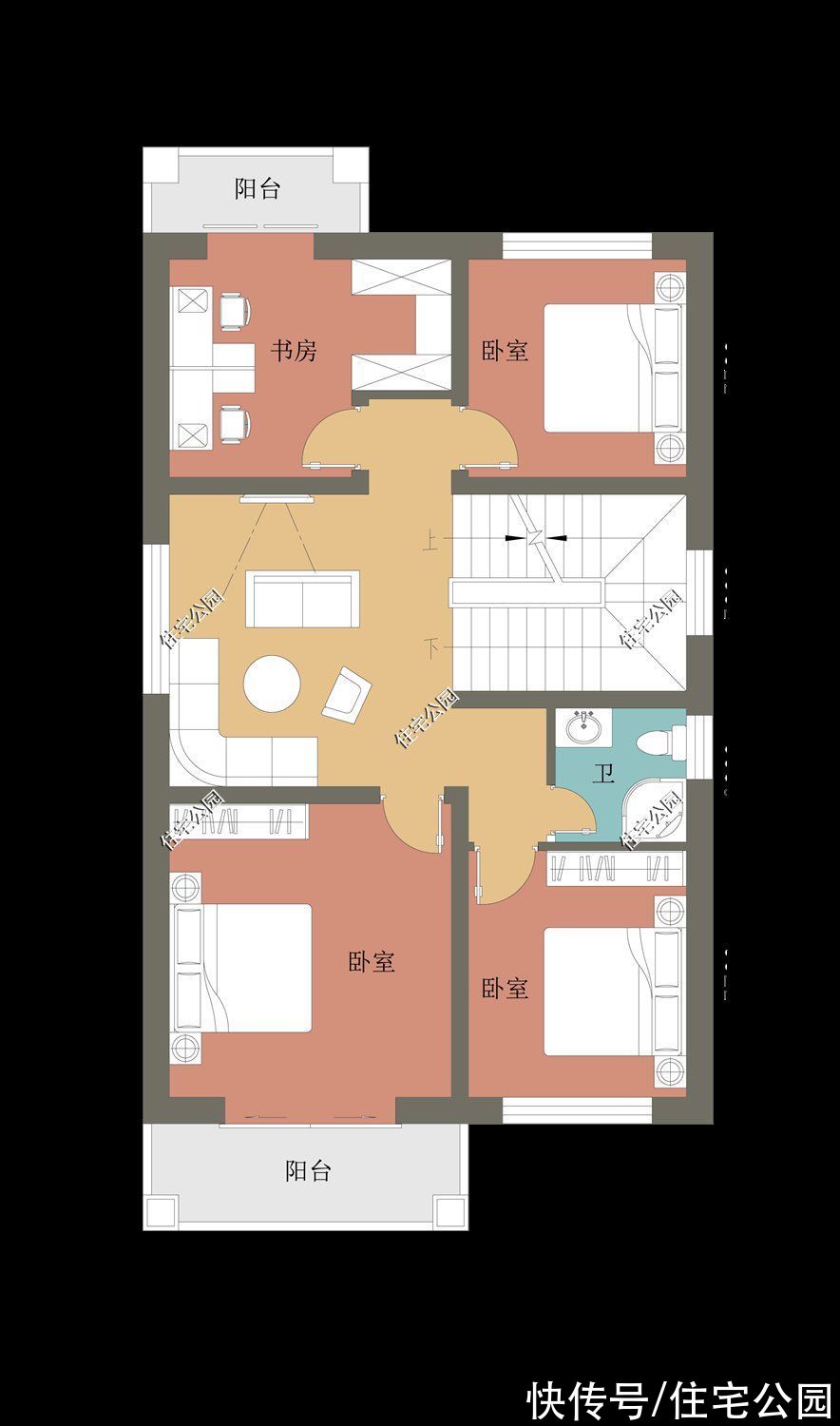 占地面积|面宽8米也能建出大气别墅，10套小面宽图纸，哪套更适合你家？