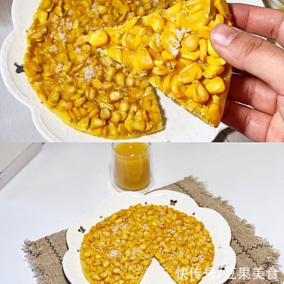 玉米淀粉|超简单0油炸玉米烙最香的吃法，让我连吃了三碗饭