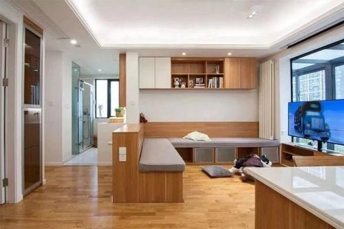 卡座|你家客厅还是沙发+茶几?早过时了,现在都这样装!