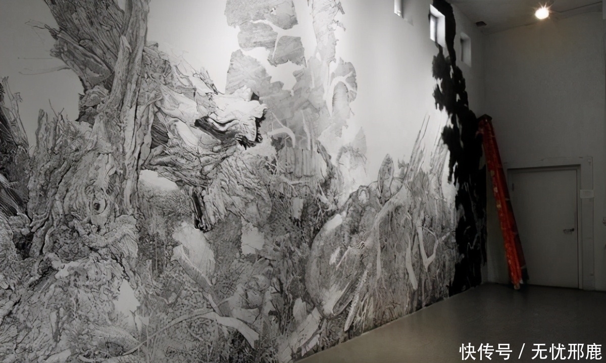想象力!他画画仅用一支笔,耗时7个月画完一幅画,网友:细节堪称打印机