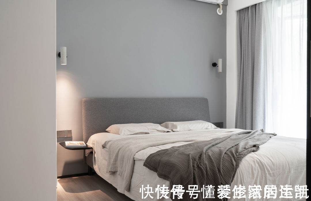 隔墙|80㎡实用主义装修,简约黑白灰色调,全屋简单又大气