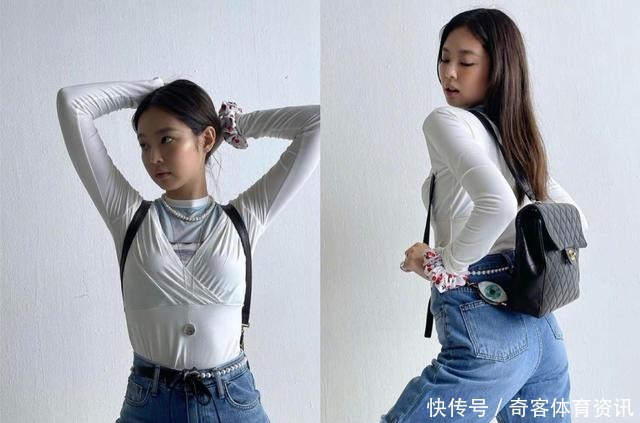 珍珠|Jennie竟然用珍珠当腰带，三七亚洲黄金比例，腰线比太优越