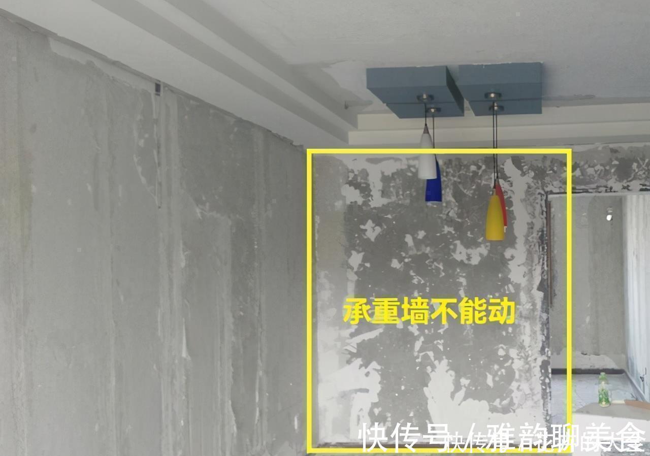 功能区|承重墙不能拆,那就直接绕墙体加圈木台面,瞬间多了个餐厅和书房
