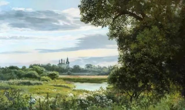 绘画|俄罗斯 爱德华·巴诺夫 ?的风景油画,好美