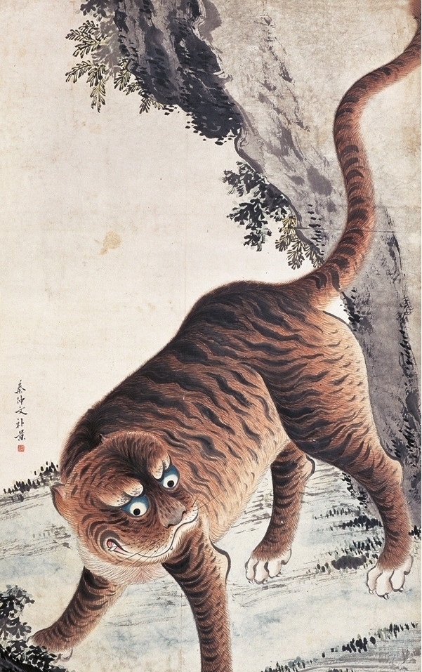 狮虎&何香凝笔下的狮虎图不输刘继卣,不愧是中国美术家协会主席