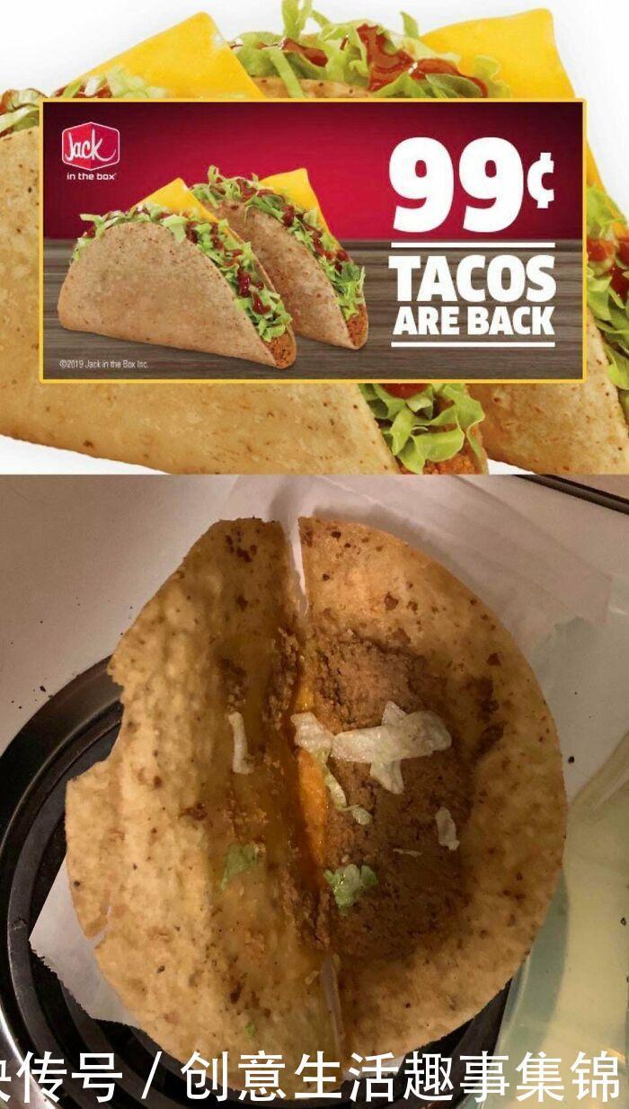 VS|30张美食广告.VS.实际对比照,再也不相信广告了