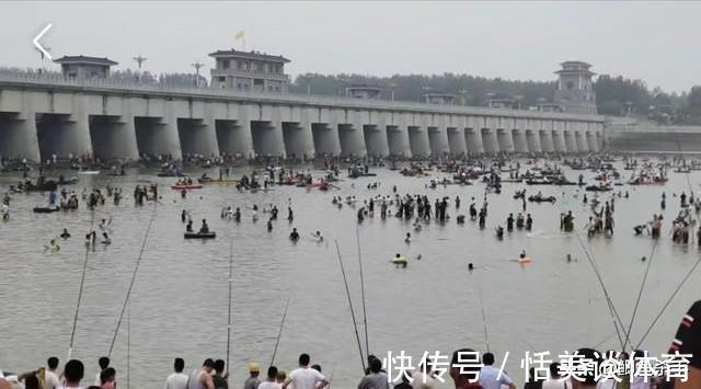 骆马湖|万人抢鱼：宿迁骆马湖关闸，引来万人抢鱼，现场人比鱼多