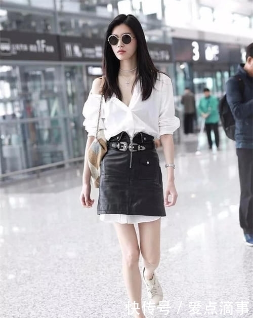 穿裙子时尽量别配打底裤，太土学下面明星这样来穿，洋气又气质