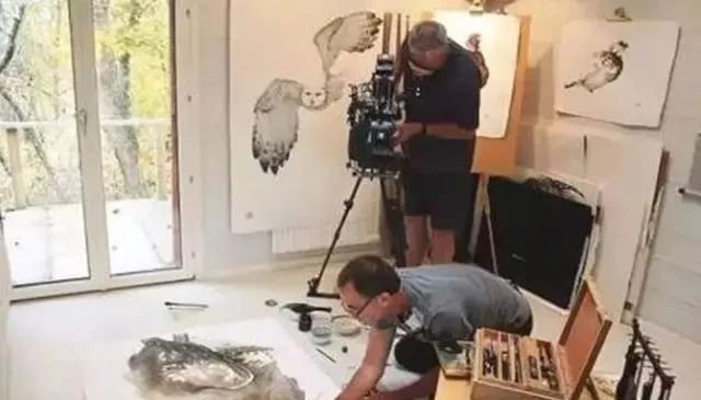 些许|老外创作的国画意境优美,不会中文落款是硬伤,留下了些许遗憾