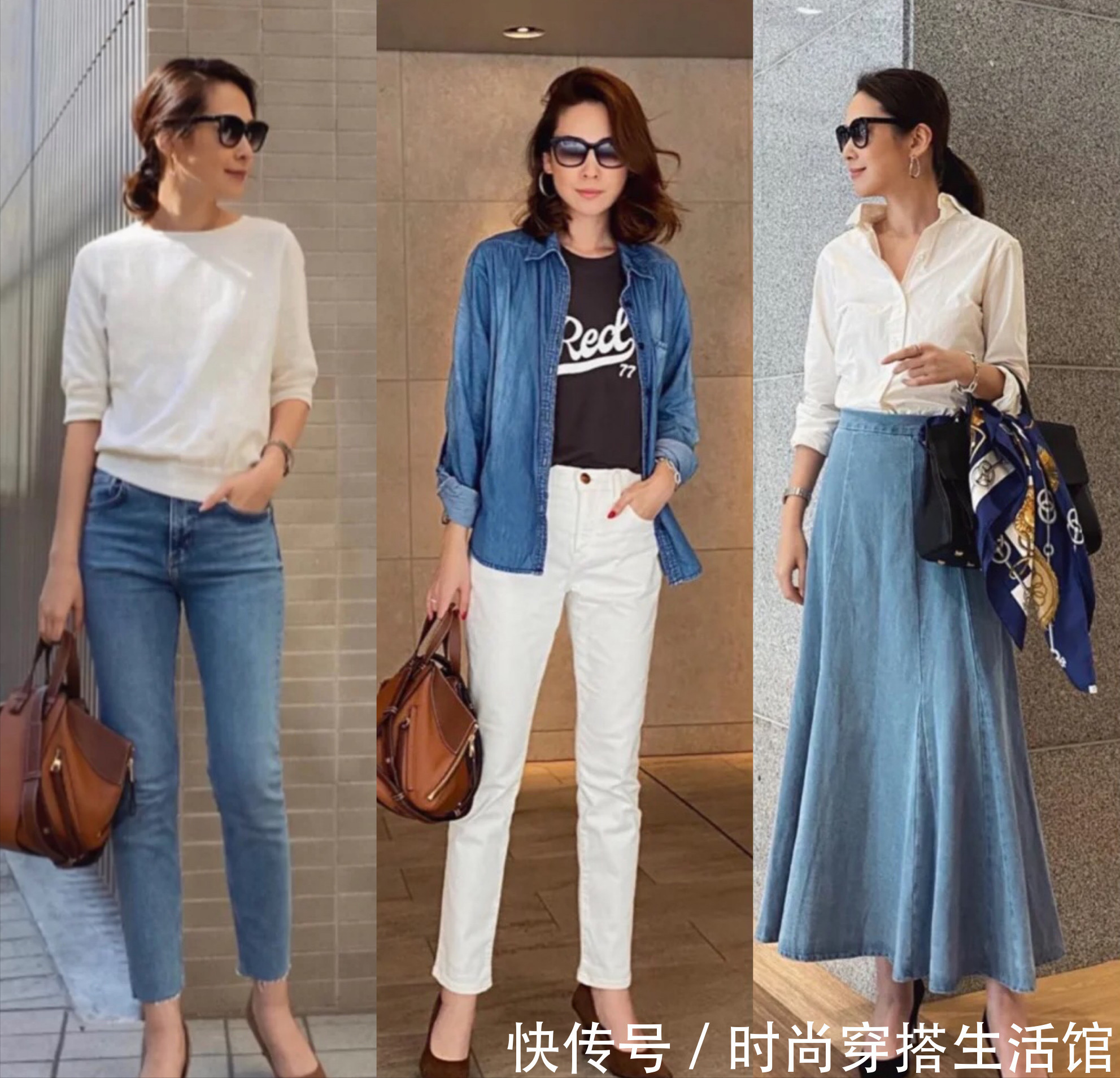 伞裙|时尚不分年龄,看看这个40+日本博主的穿搭,穿出优雅好气质