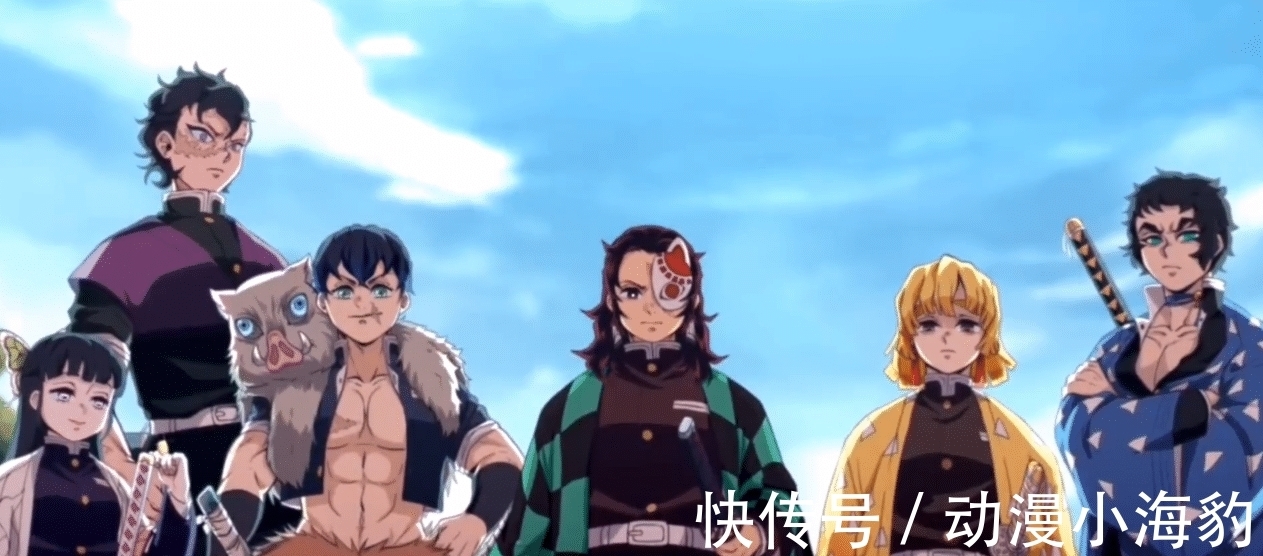 善逸|鬼灭之刃：炭治郎长大后的柱合会议，猪头大变样，善逸有颗少女心