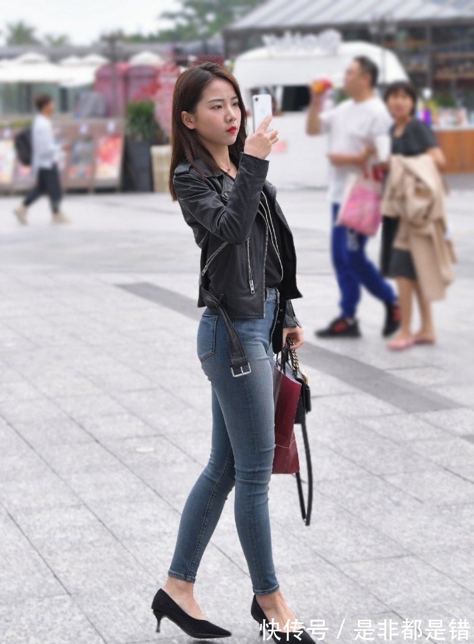 打底裤|清新活泼打底裤装扮不乏气质,露出姑娘修长的美腿,还能显瘦