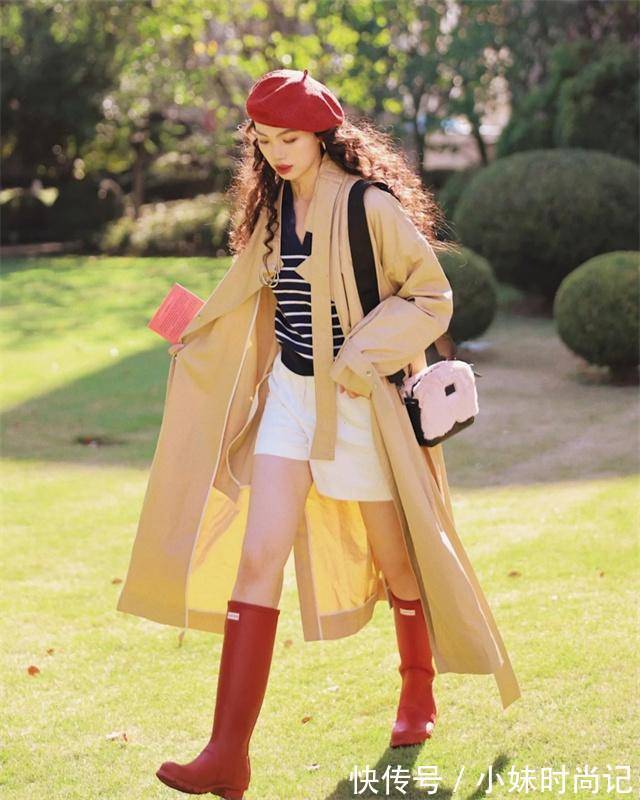 大衣 最近火了一种过年穿搭,叫“长大衣+红色靴子”,洋气喜庆又高级