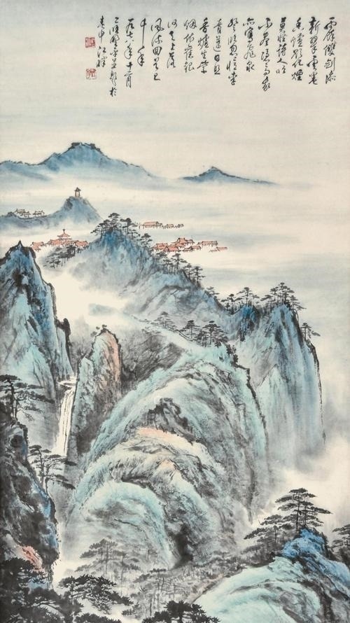 大山!一起学书画:好美的大山,让人有一种立刻想走入其中的冲动