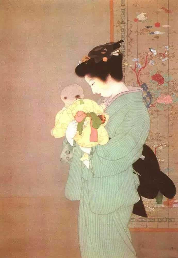  松园|日本天才画家上村松园浮世绘美女作品欣赏（图）