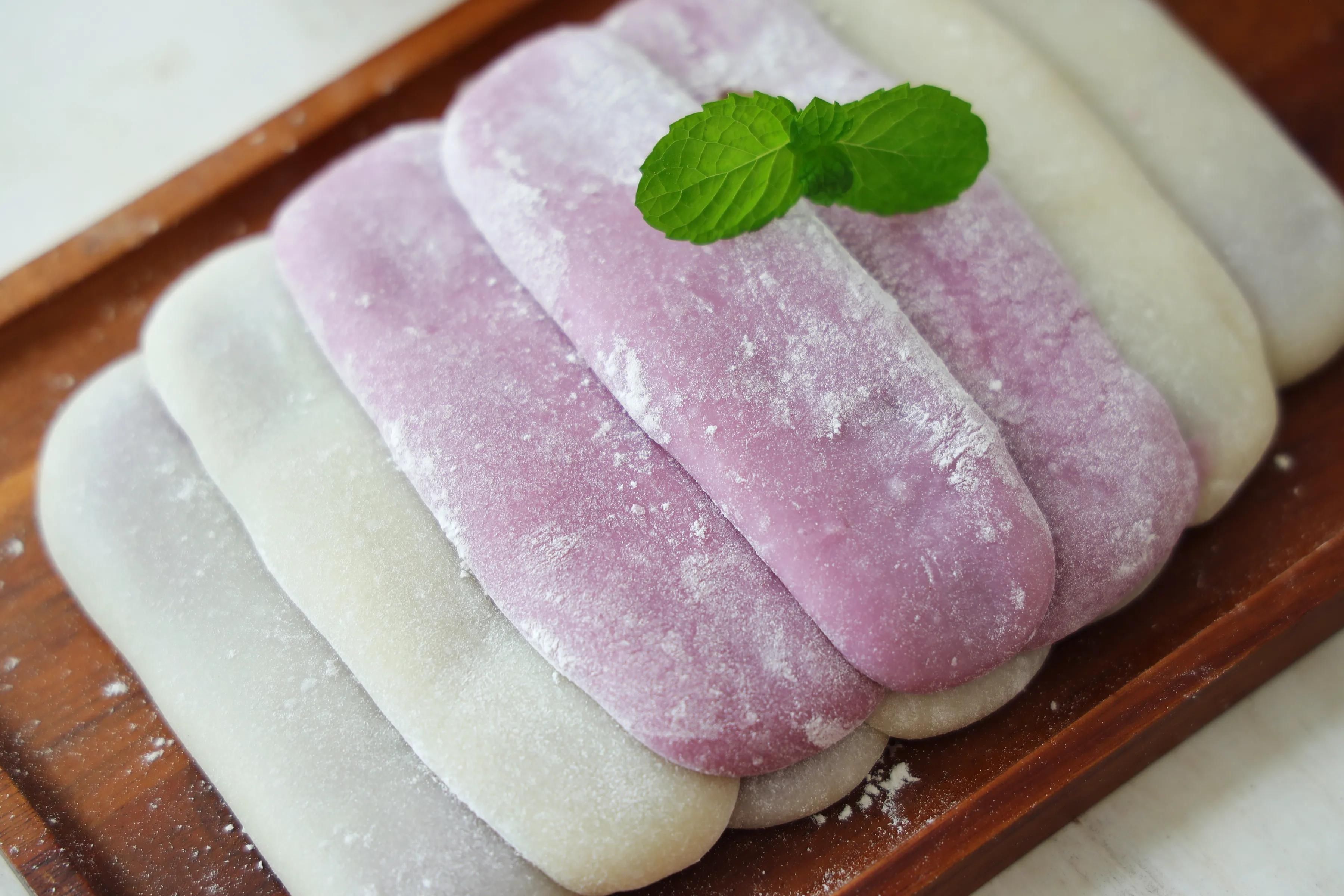 紫薯|糯唧唧的芋泥凉糕，软糯香甜，咬一口还爆浆，太适合夏天了