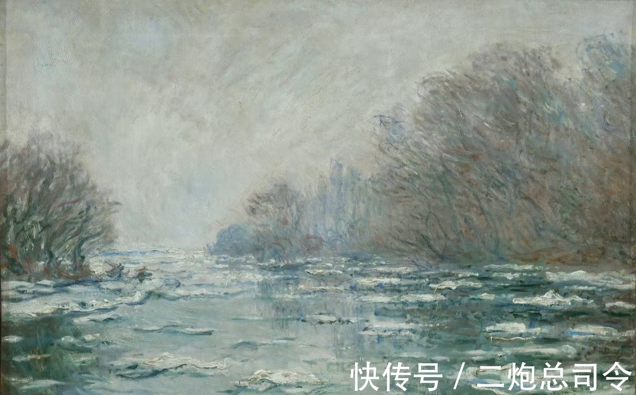 大师&莫奈的白雪皑皑,从不同视角看大师笔下的冬天,一般人真画不出来