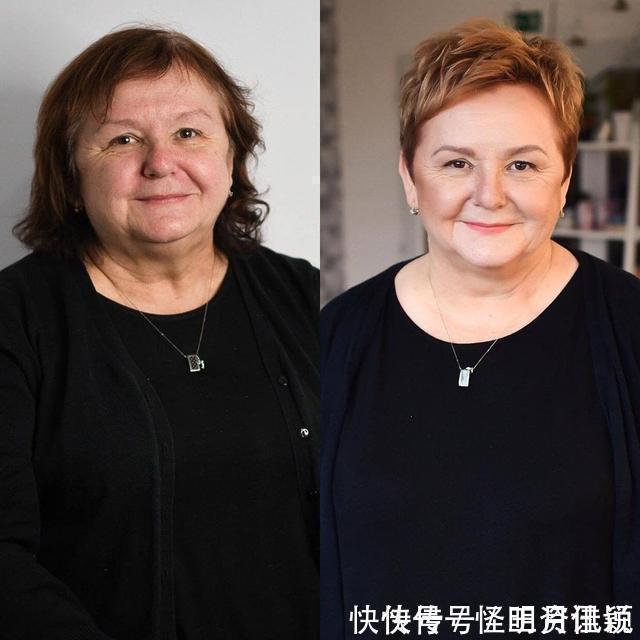 头发|换发型等于换脸,中年阿姨一换年轻10岁都不止,美到自己都笑了