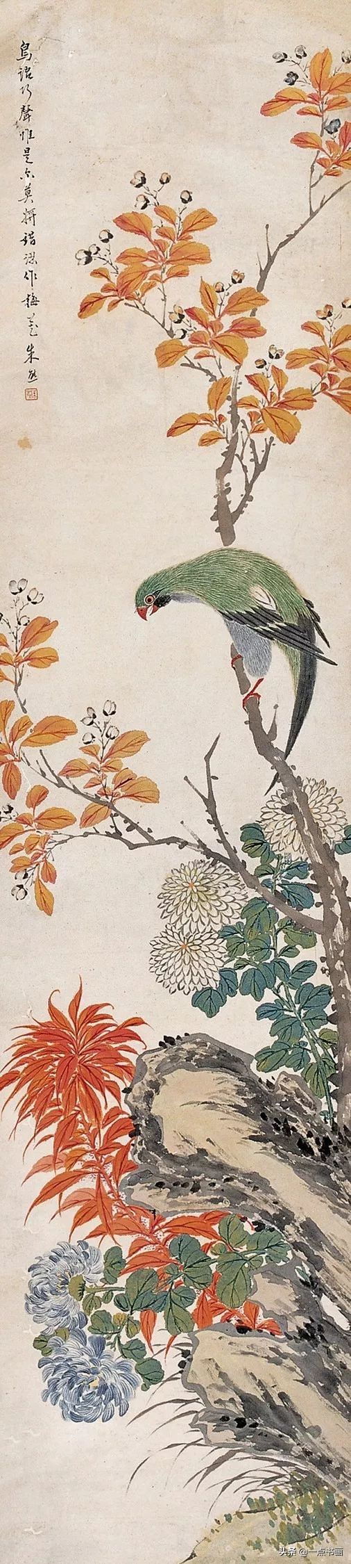 嘉树堂！清代海派 朱熊 花鸟作品欣赏