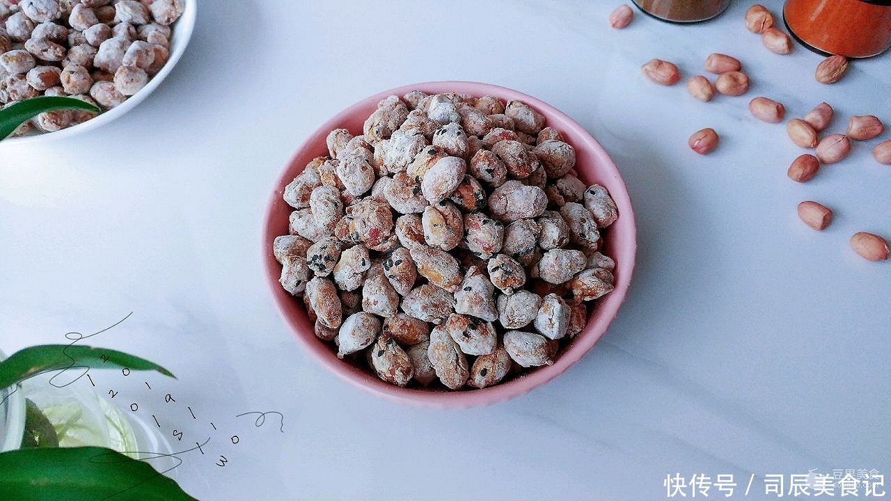 蛋粉|辣蛋粉粉烤花生的做法