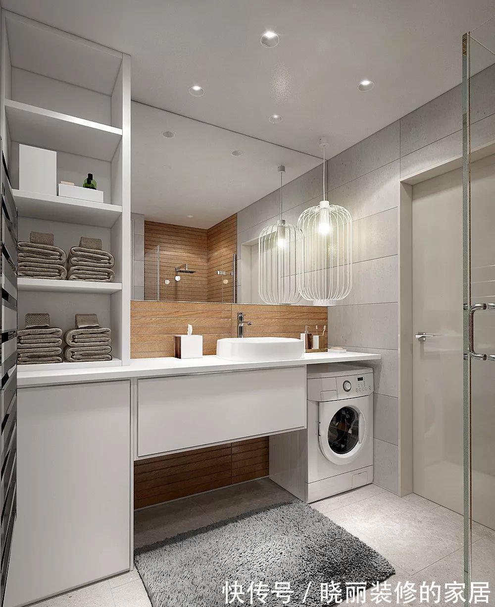 卫生间|5㎡的卫生间怎么放洗衣机?看完就知道了!