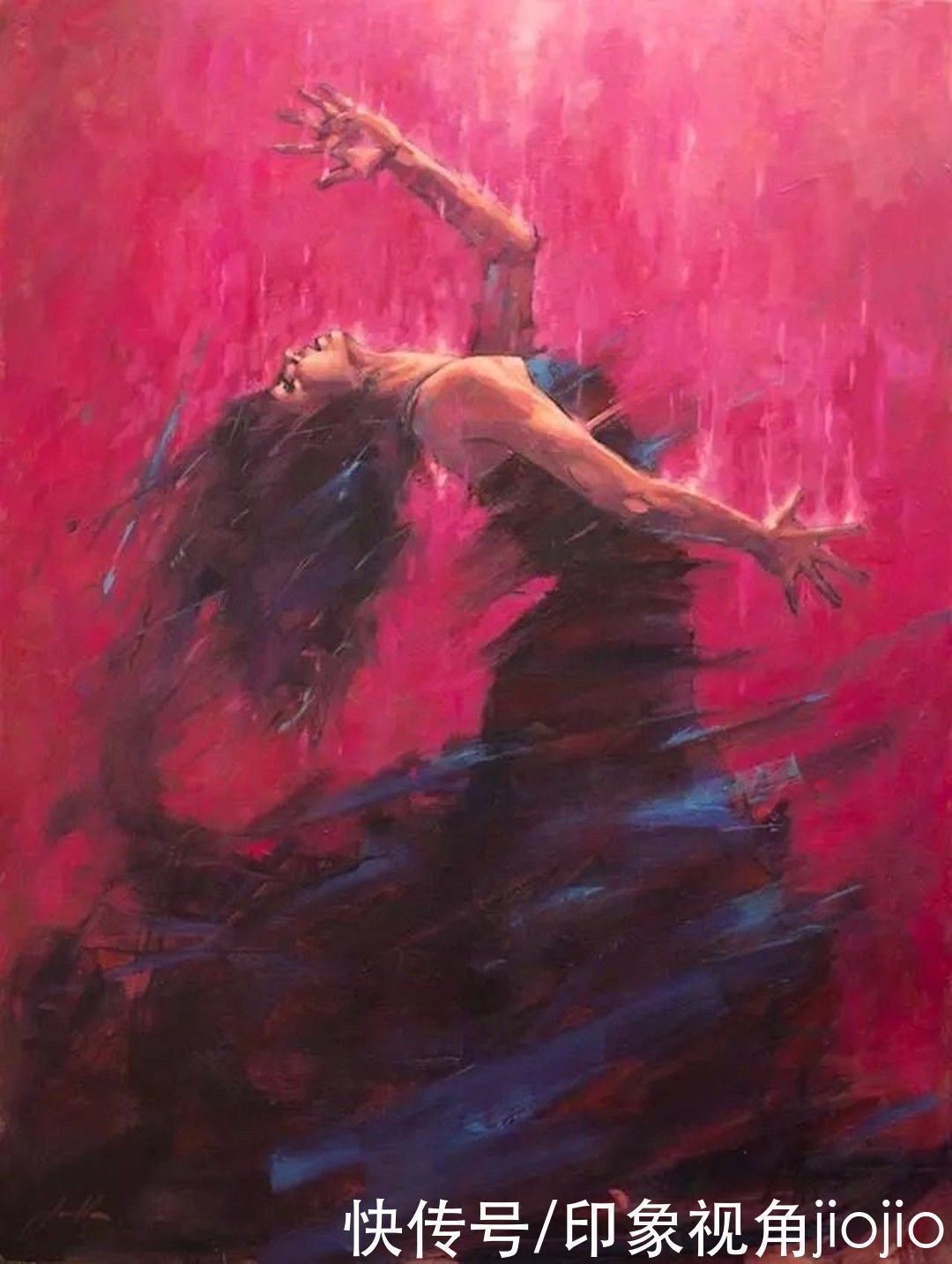 油画!个性人物油画:高调的用色,极度对比的视觉冲击