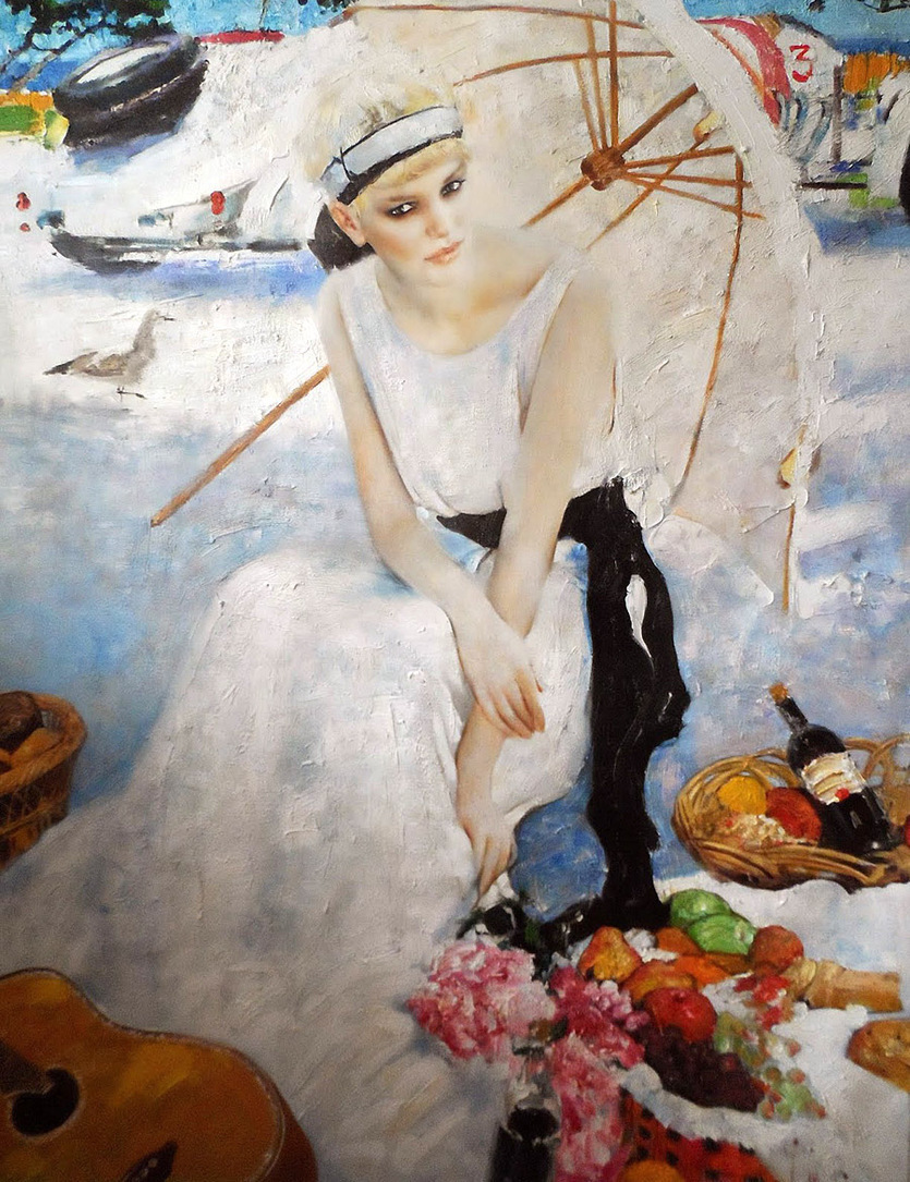 艺术家#俄罗斯艺术家弗拉基米尔·穆欣的具象绘画作品