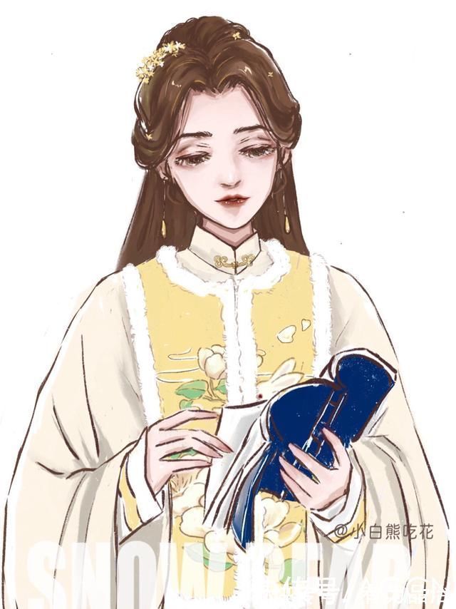 人鱼公主#迪士尼公主也爱古风,艾莎女王身披白纱,白雪公主穿的叫啥呢?