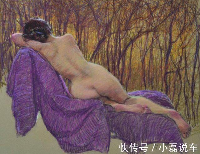 绘画$水灵秀气的美国女性人体油画,真可谓朱粉不深匀,闲花淡淡香
